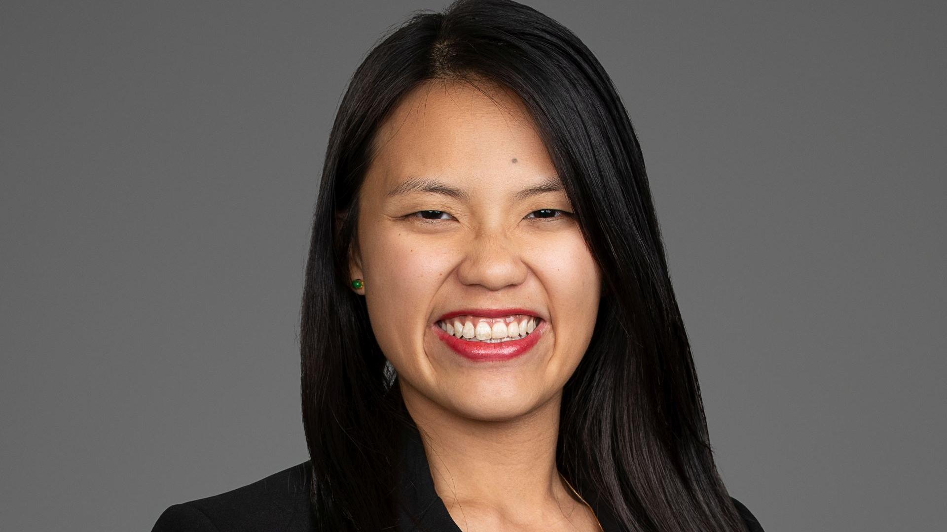 Headshot of smiling councillor Jenny Tan