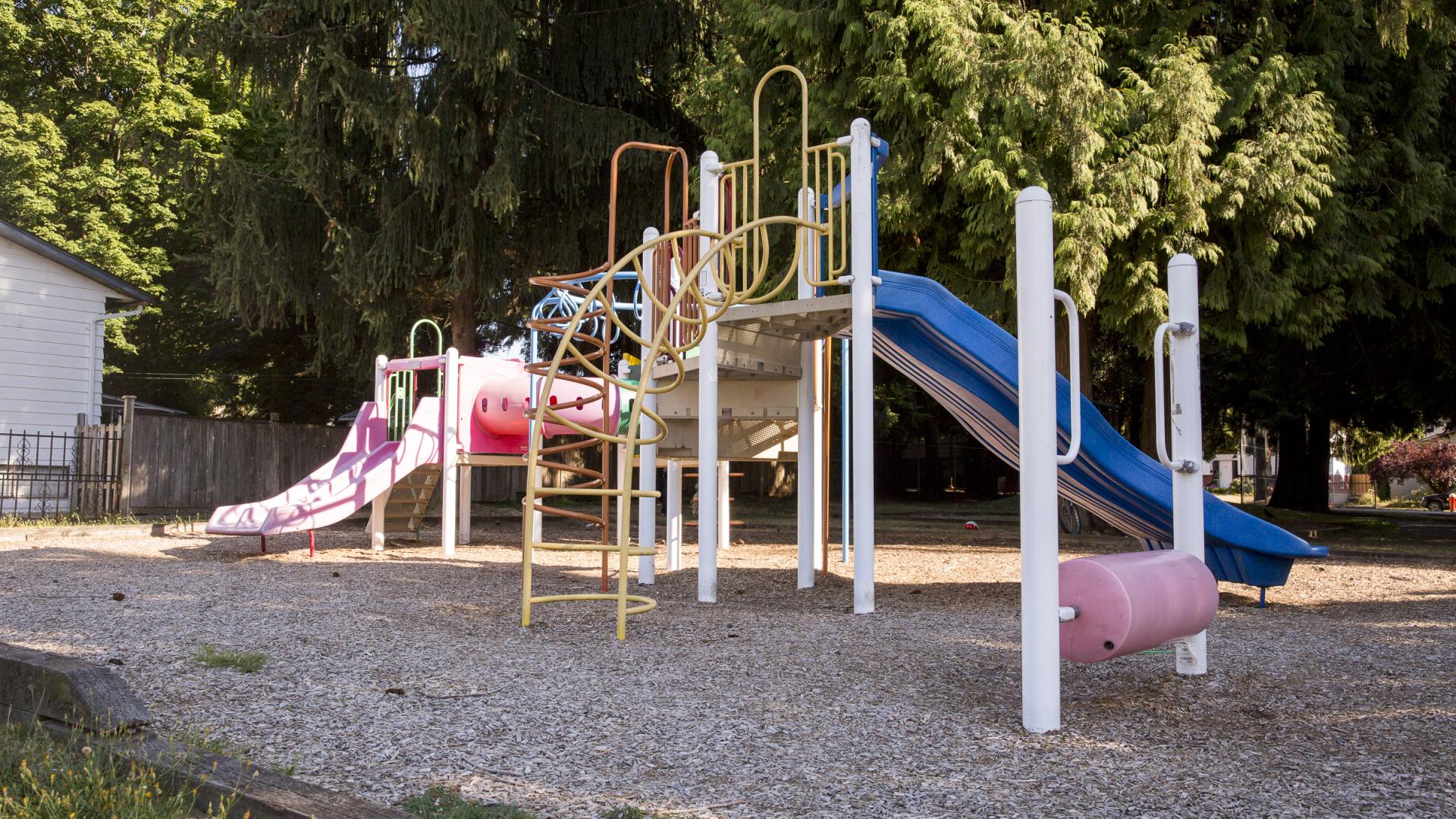 A colourful playground. 