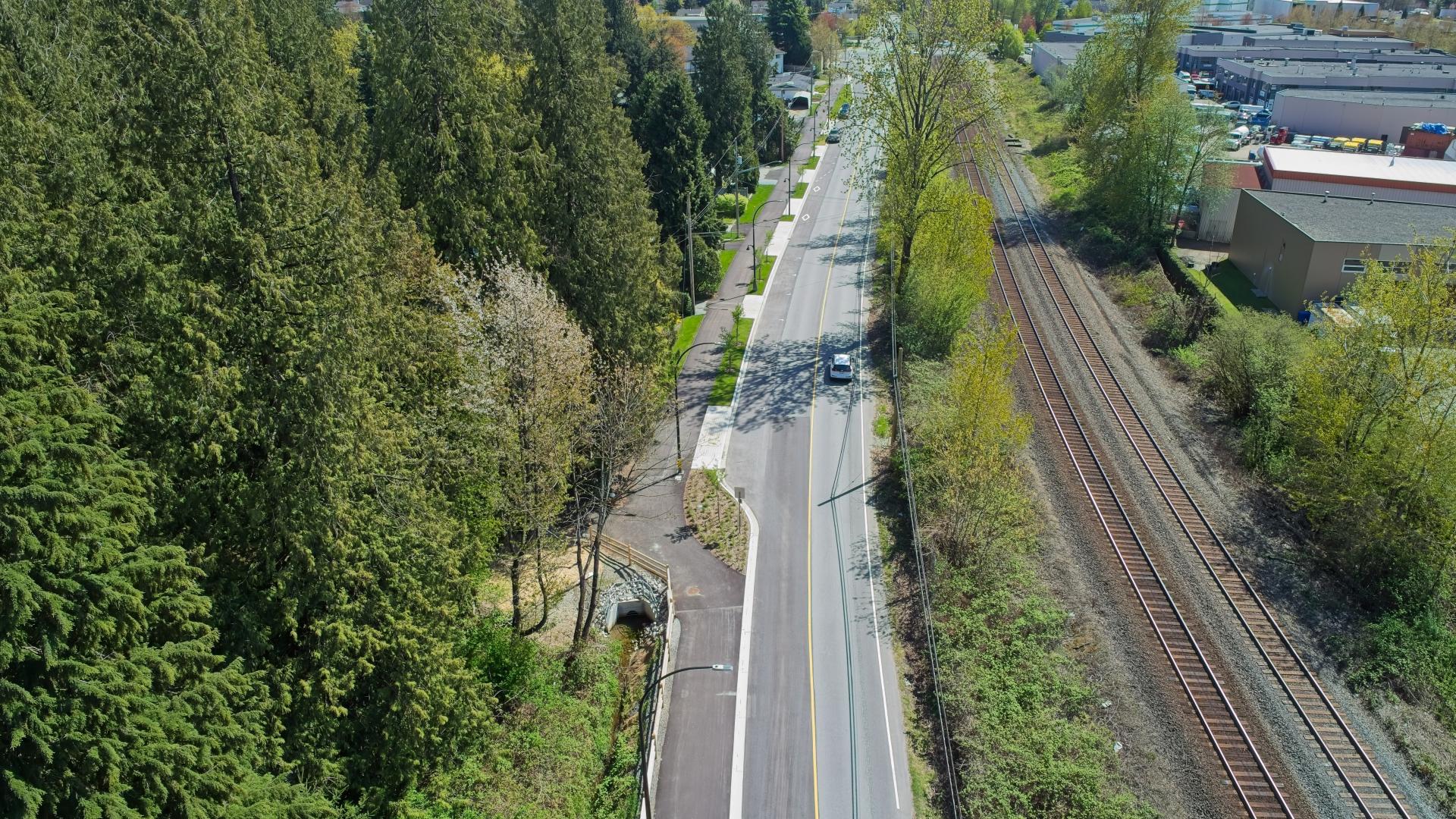 View of Hammond Road multi-use path