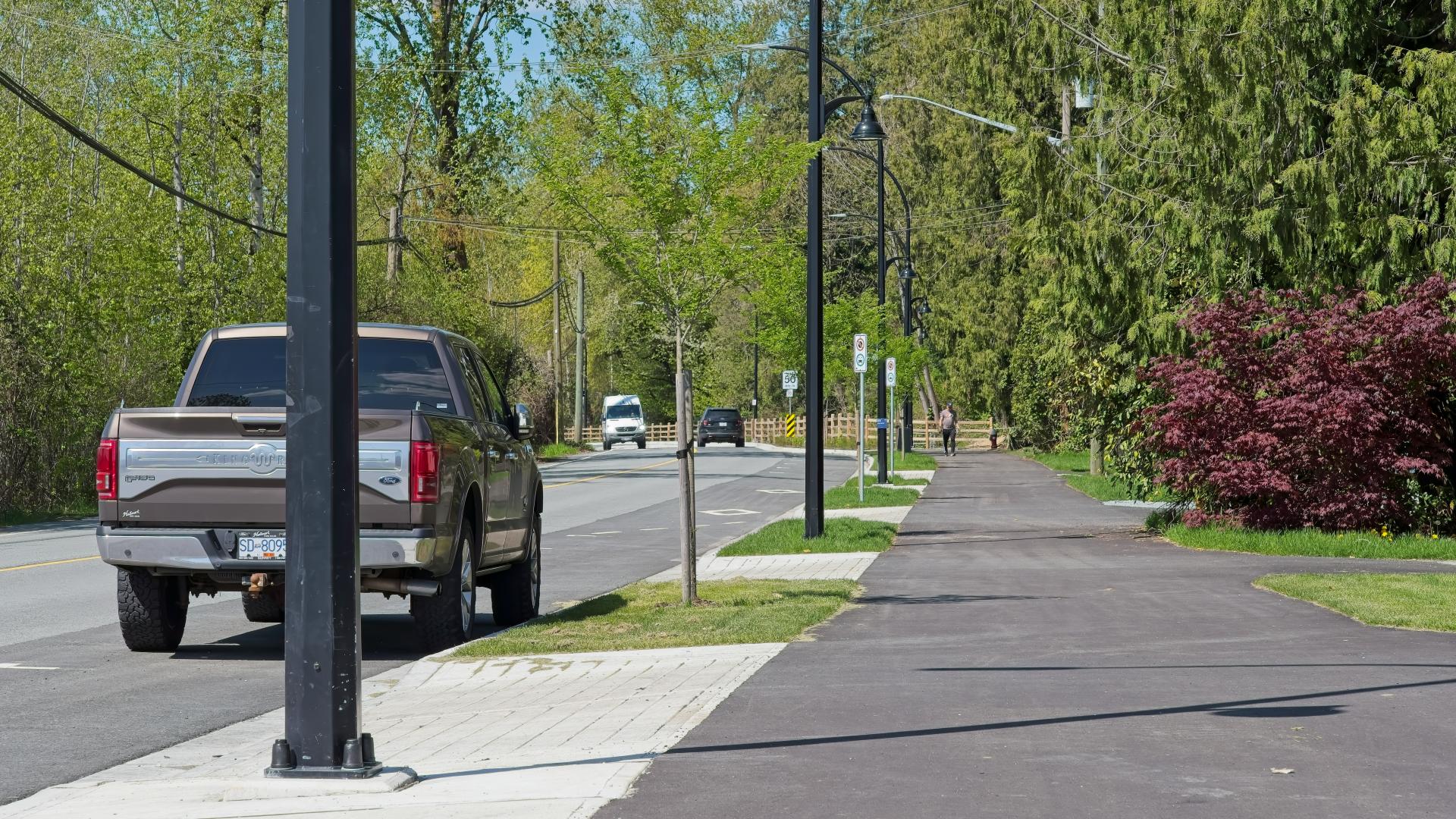View of Hammond Road multi-use path 1
