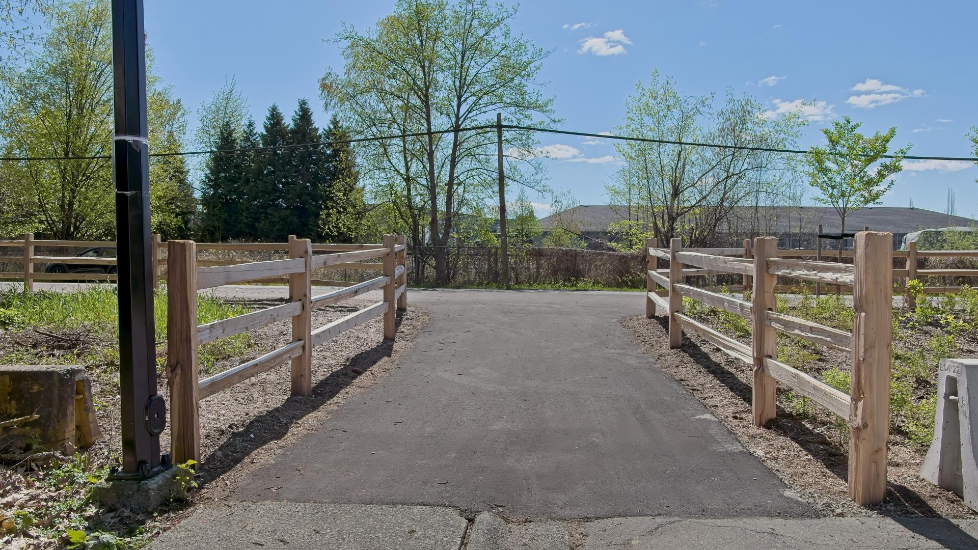 View of Hammond Road multi-use path