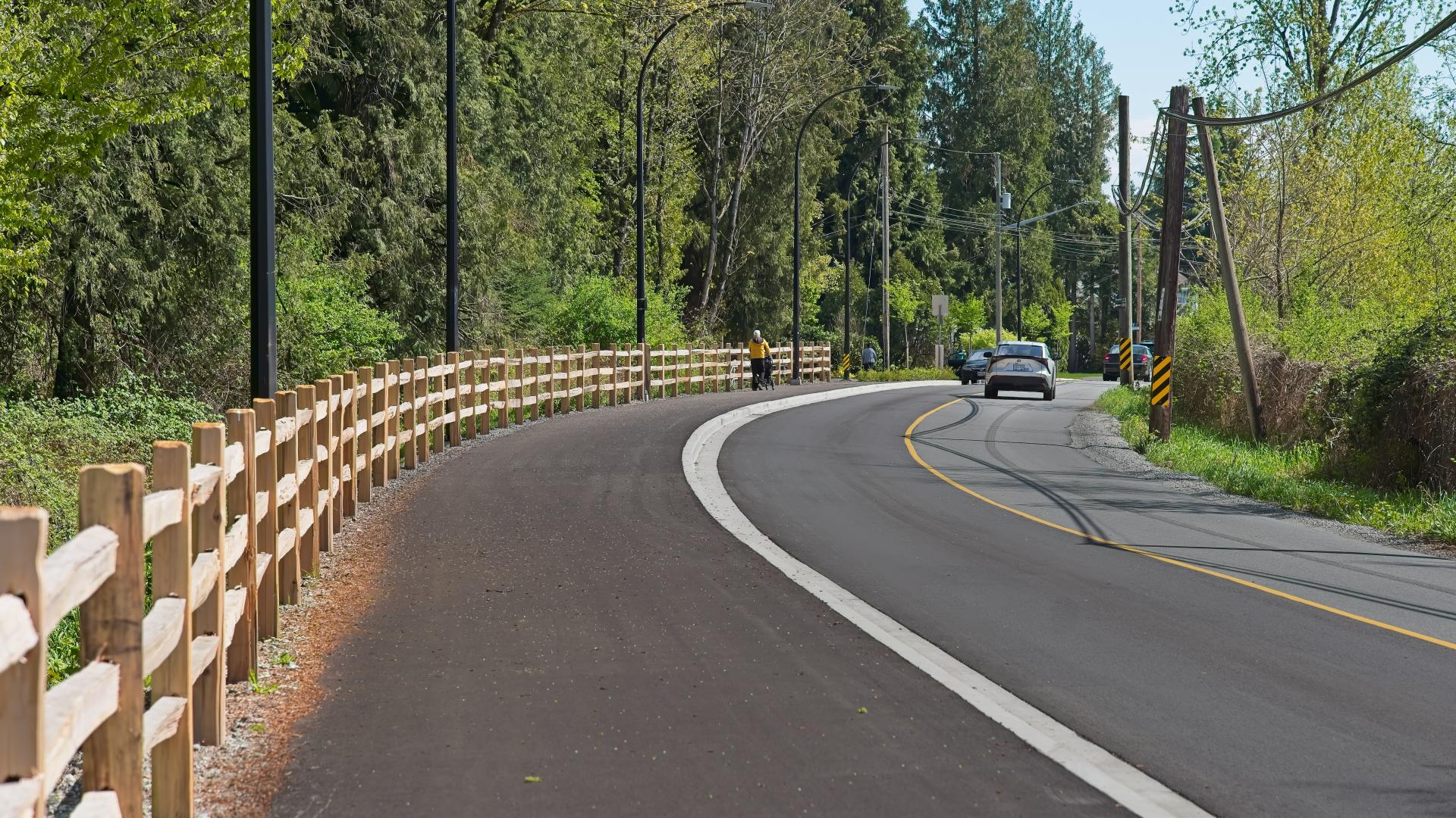 View of Hammond Road multi-use path