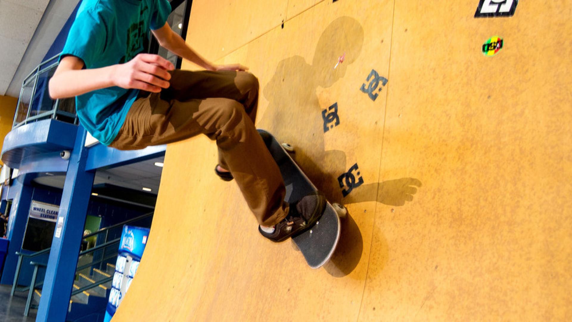 Kid on a Skateboard at Greg Moore Youth Centre