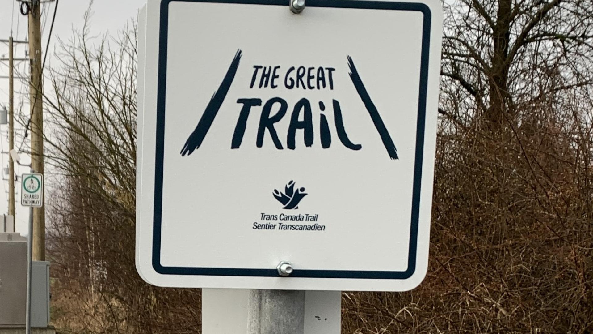 Old The Great Trail Sign