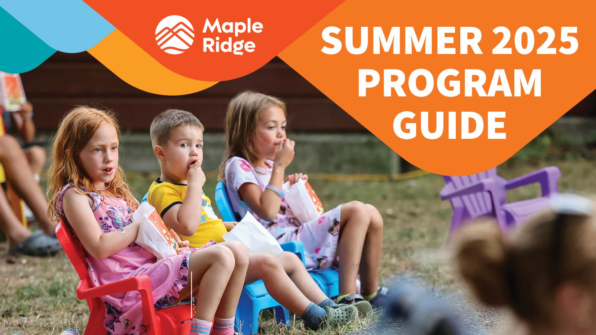 Children sitting in chairs Summer Program Guide 2025