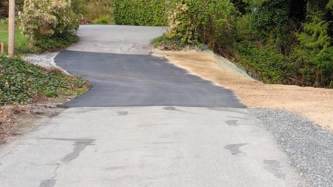 Re-paved road