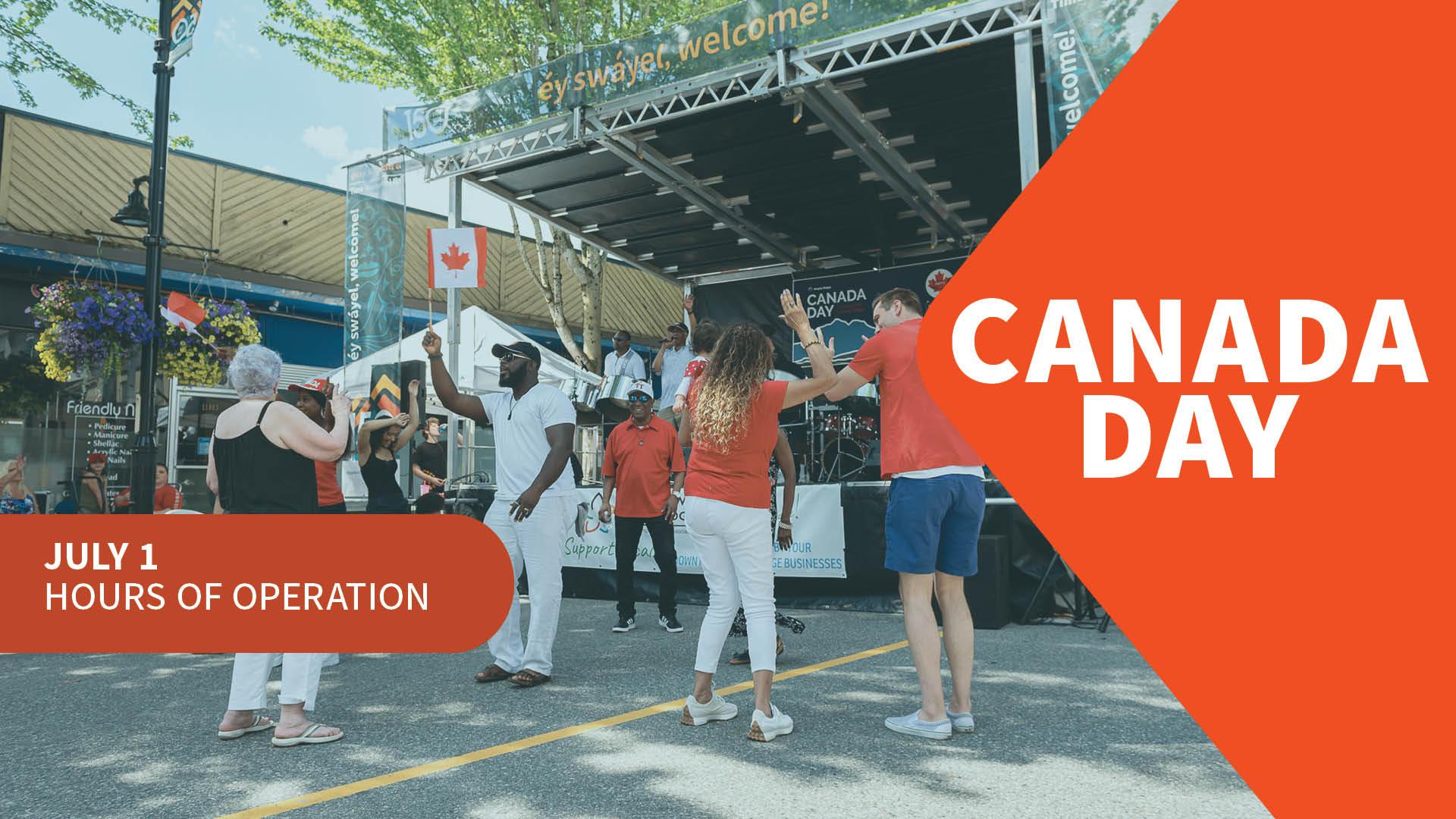 People dancing for Canada Day