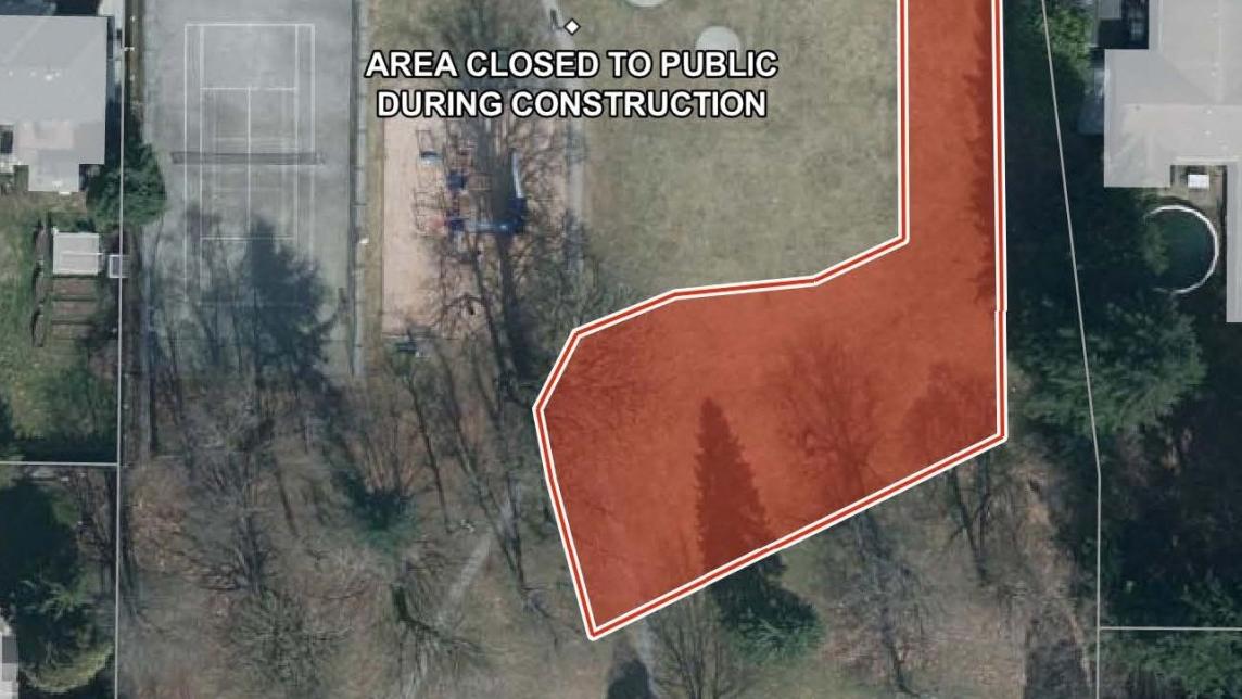 Kin Park - area closed for construction