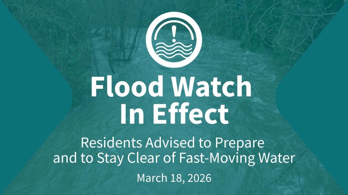 Flood Watch in Effect – Residents Urged to Prepare and Stay Clear of Fast-Moving Water  