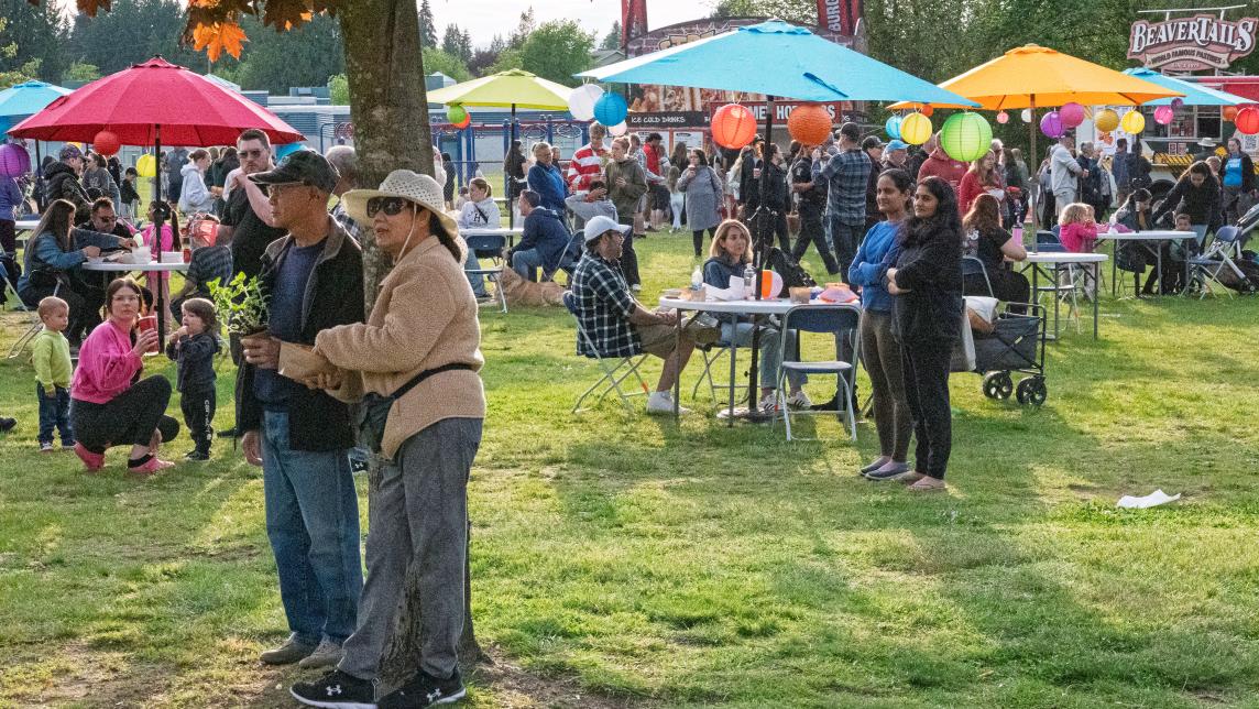 Community at a Rock the Block Event