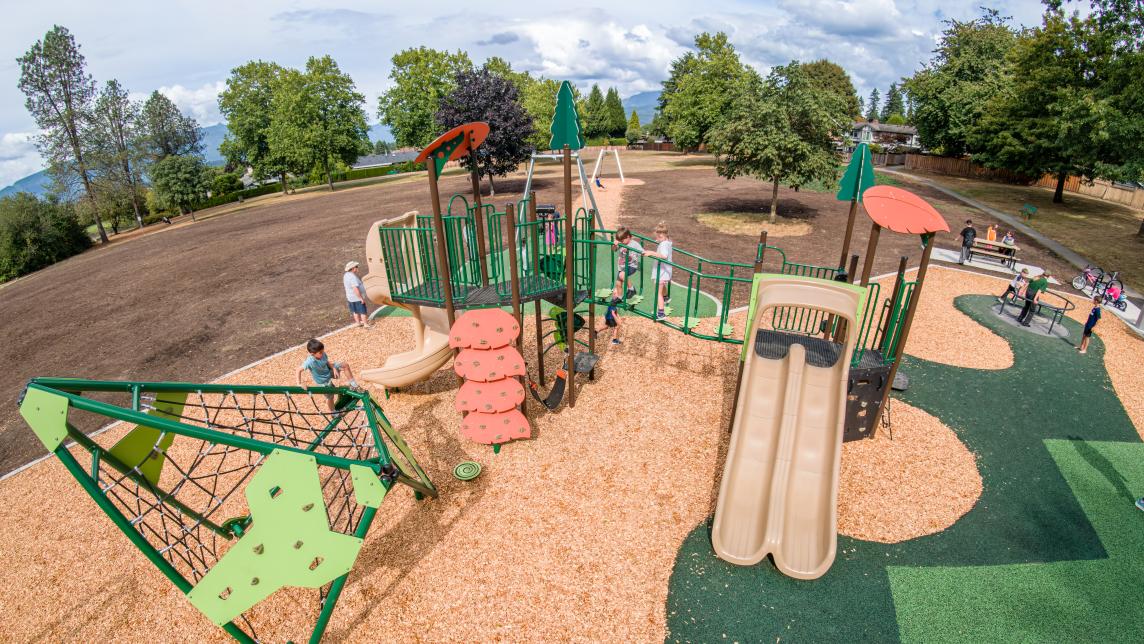 aerial of playground