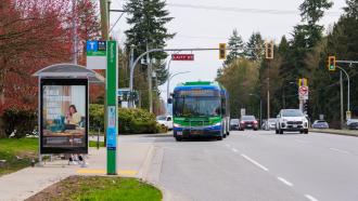 bus on lougheed highway
