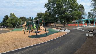 playground with picnic shelter at Volker Park