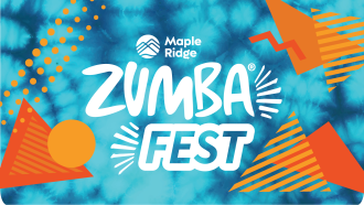 Zumba Fest Logo with Tie-dye Background 