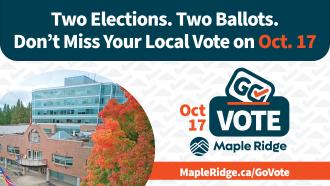 Two Elections, Two Ballots. Don't miss your local vote on Oct. 17