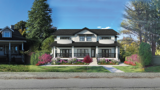A rendering of an approved triplex construction on 119 Avenue.