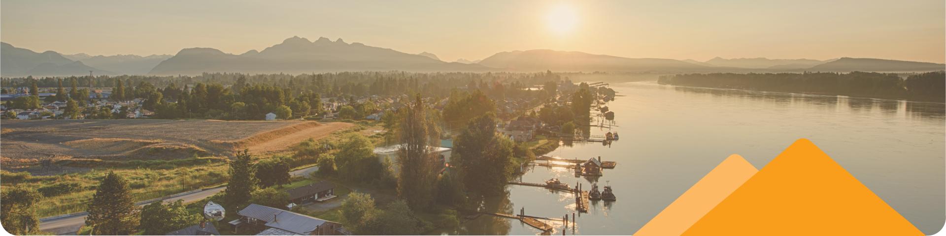 aerial shot of fraiser river