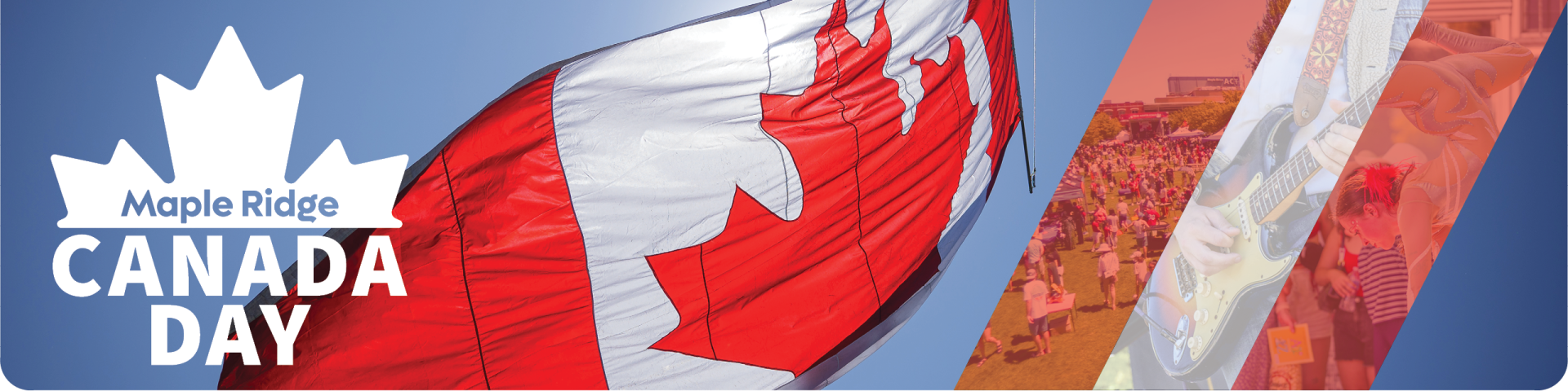 Canadian Flag in the Sky