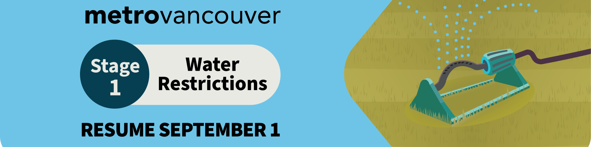 Stage 1 Water Restrictions Resume September 1