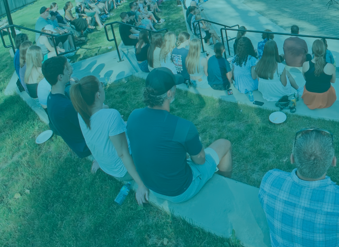 People Seated in the Outdoor Amphitheatre at ACC