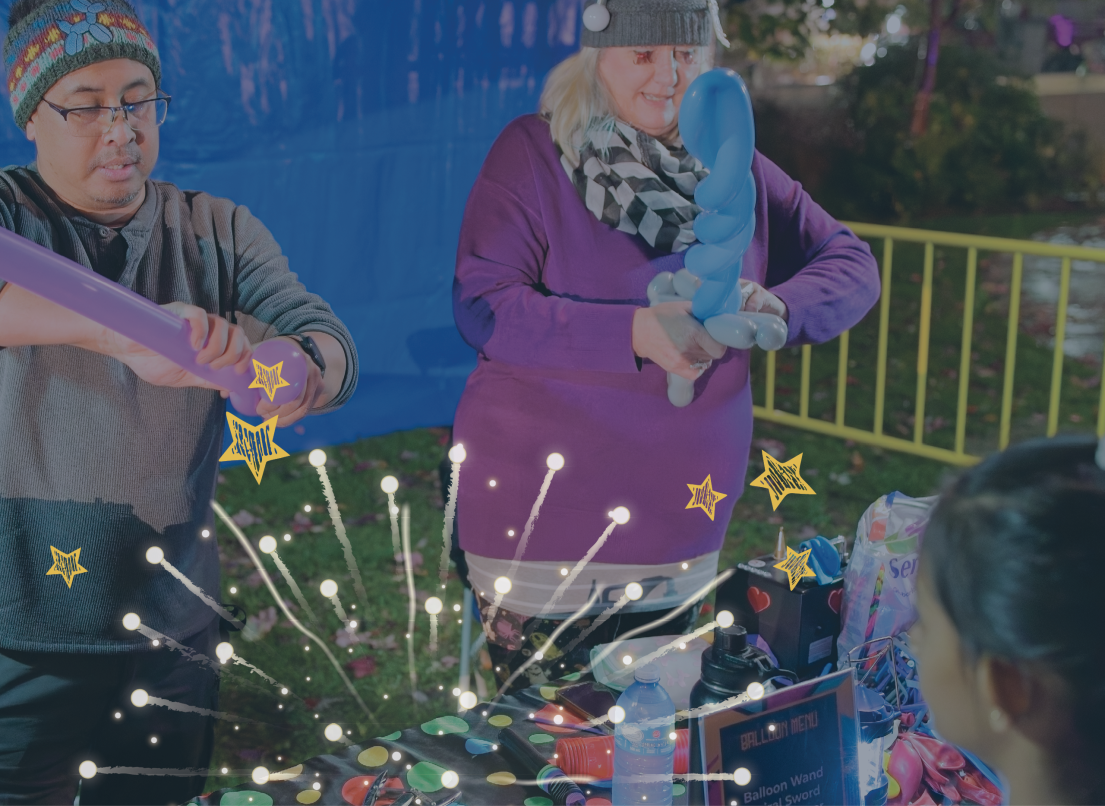 Balloon Twisting - Activities at Celebrate the Night