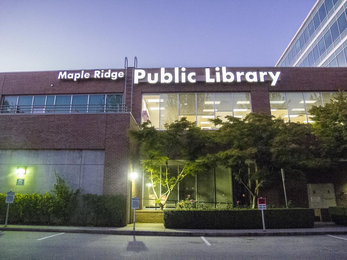Back View of the Maple Ridge Library