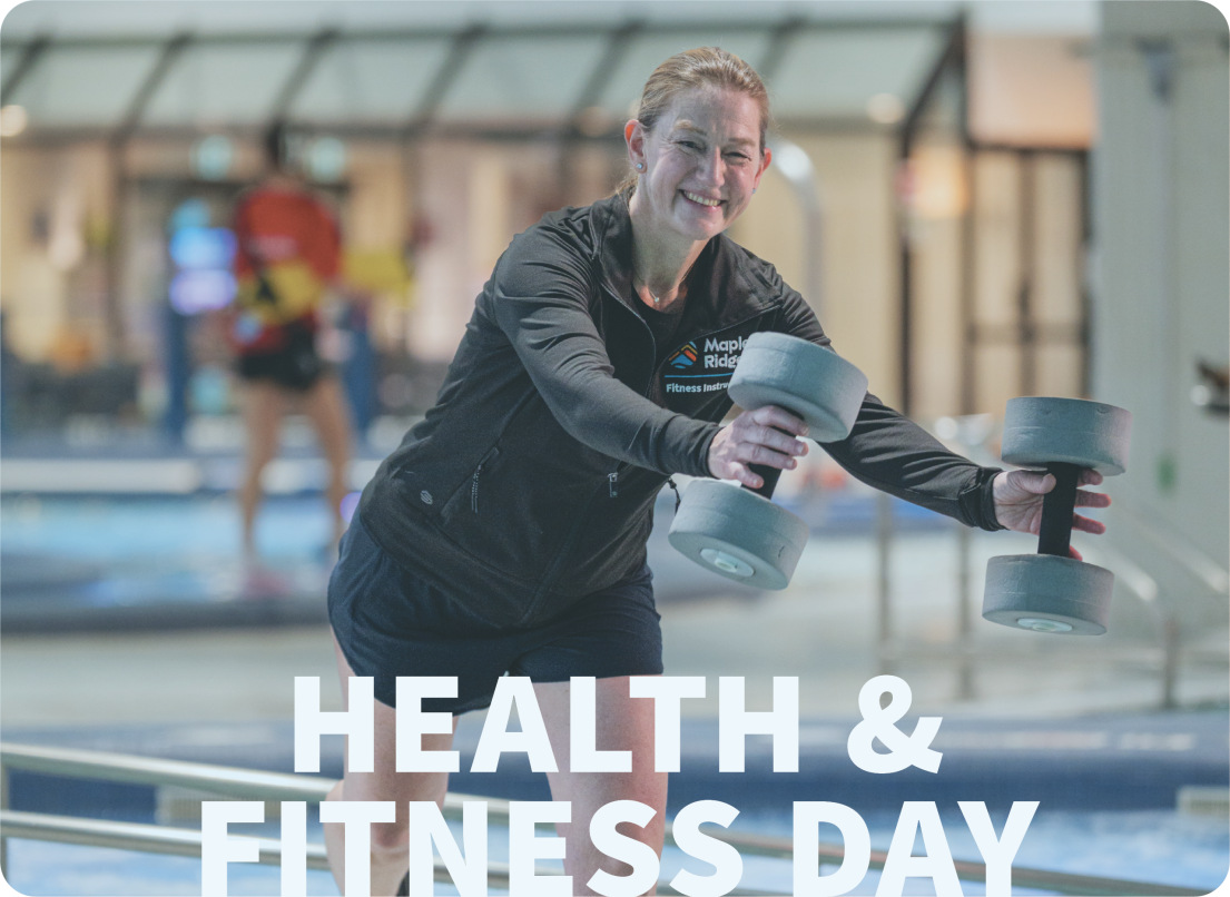 Aqua Fitness Instructor Teaching a Class