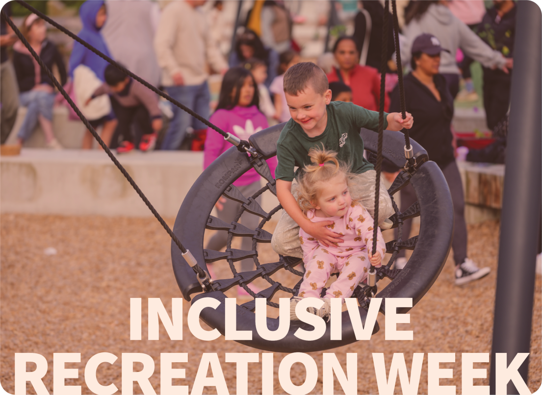 Child Playing on an Accessible Swing