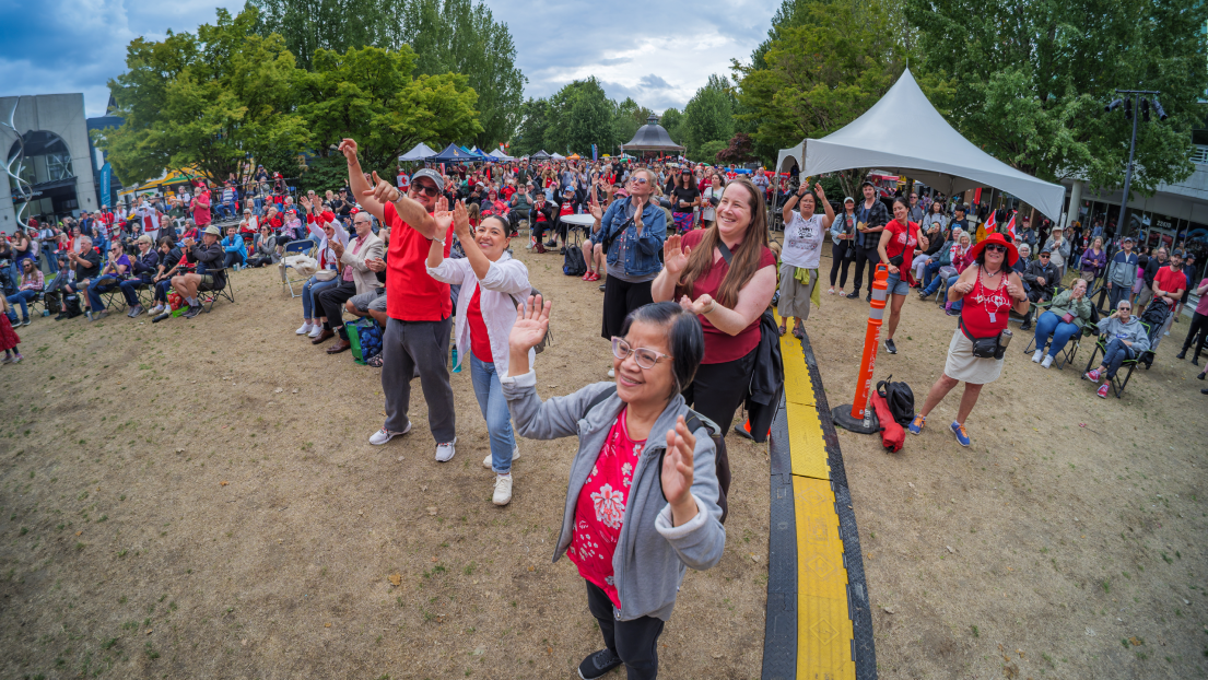 Crowd on Canada Day