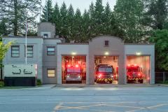 Fire Hall number 3 is a large two Storey brick building with three bays that house fire engines and office spaces.