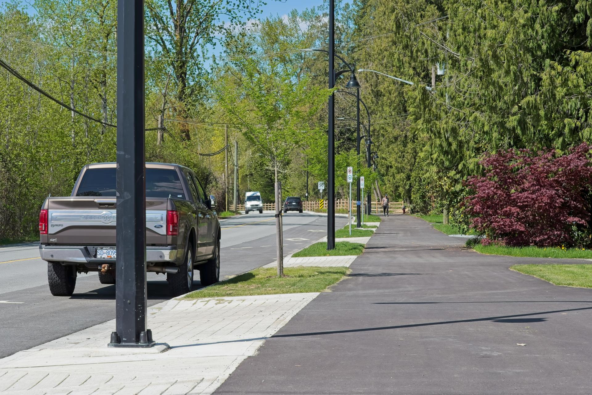 View of Hammond Road multi-use path 1