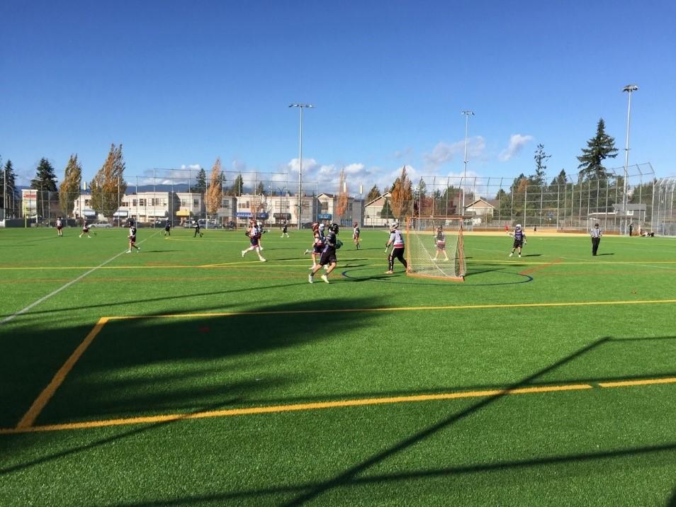 Telosky field with lacrosse players playing