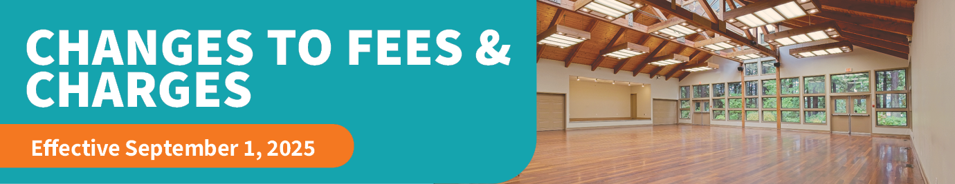 Text for Changes to Fees and Charges with a Photo of a Rental Room