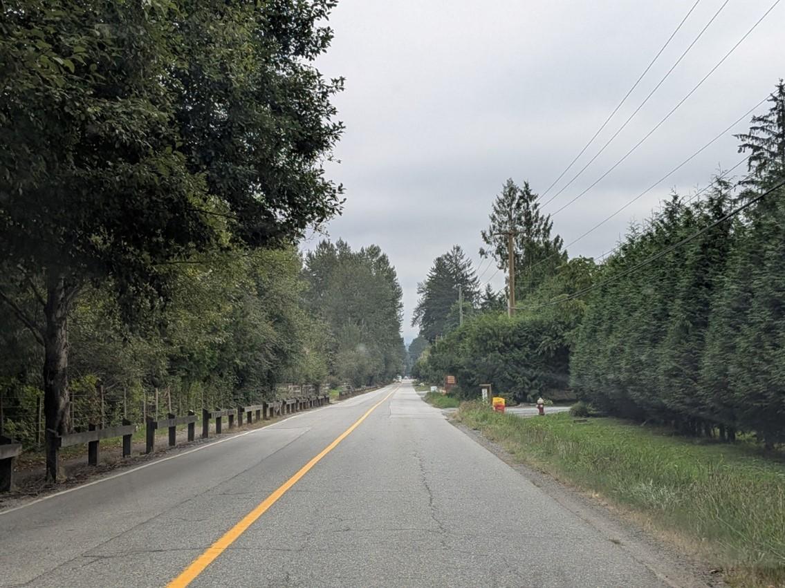 View of the road along 132 Avenue