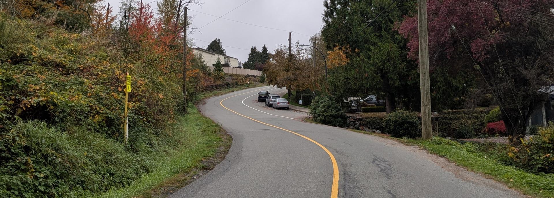 A view of the Burnett Street roadway