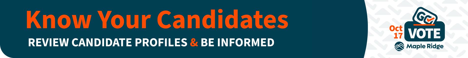 Know your candidates