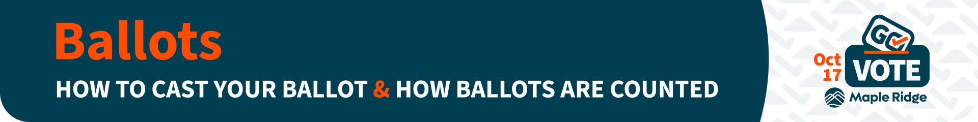 Ballots how to cast your ballot and how they're counted